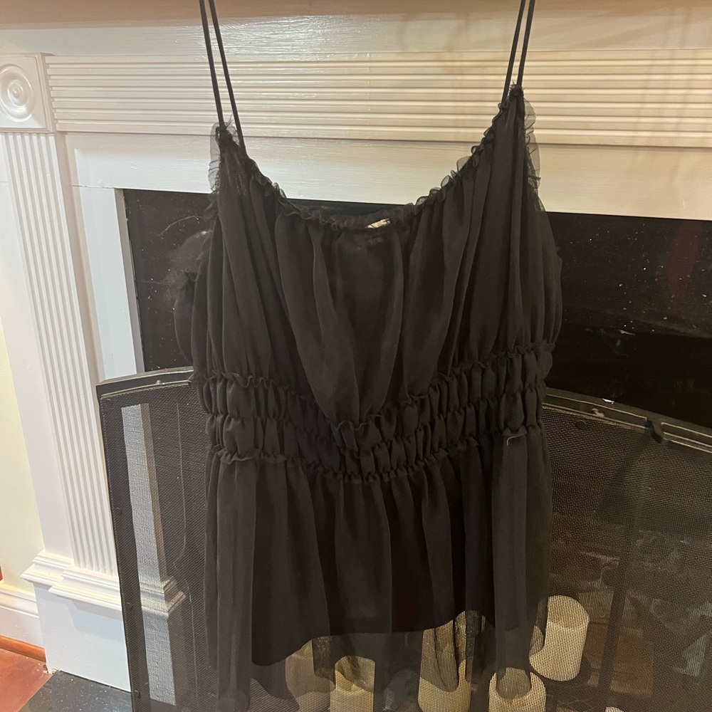 Sheer Black Top